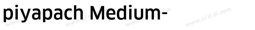piyapach Medium字体转换